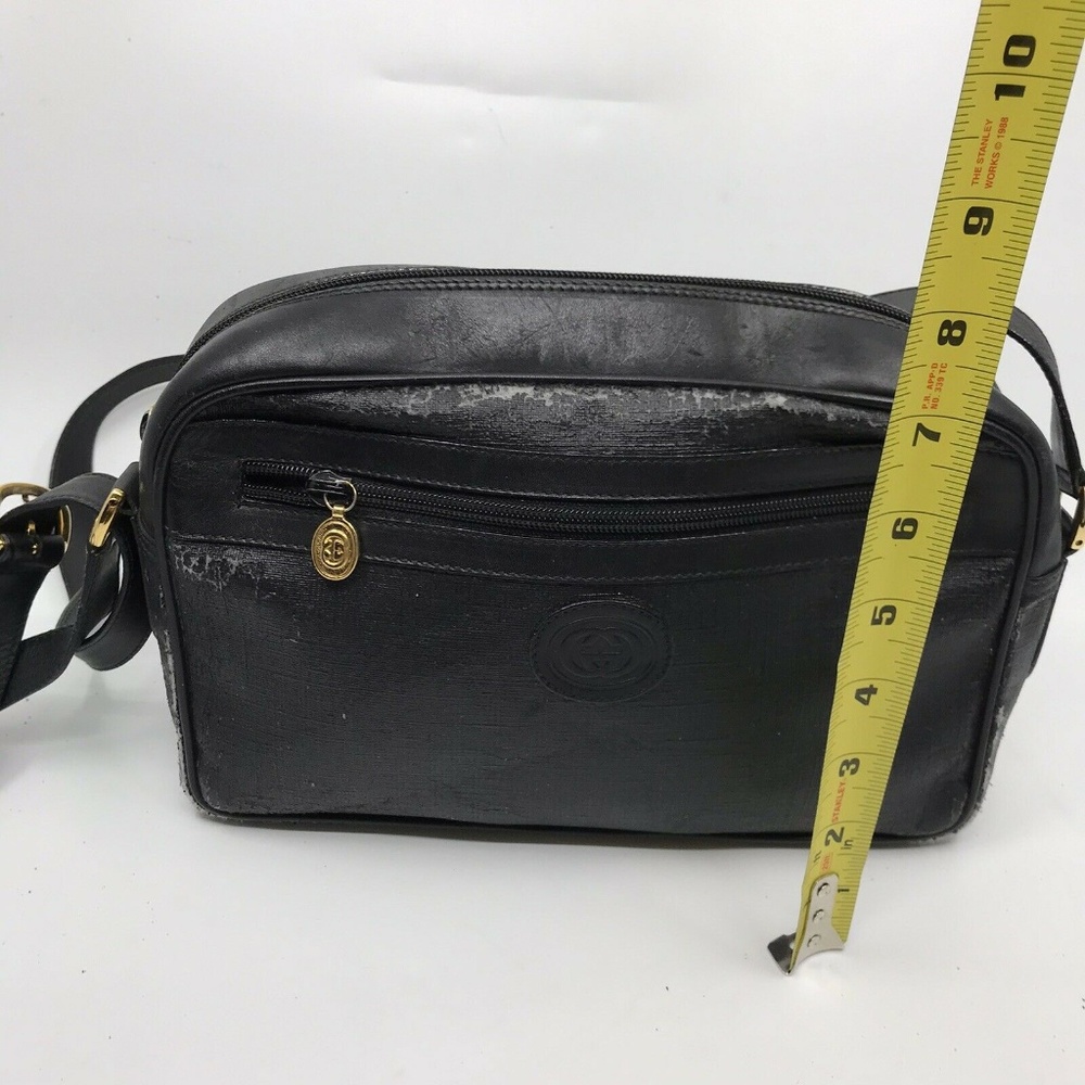 Gucci Black Crossbody Vintage Need TLC - Picture 5 of 8